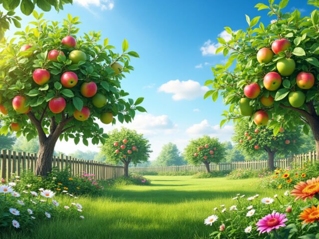Arbres fruitiers à croissance rapide pour maximiser votre jardin productif