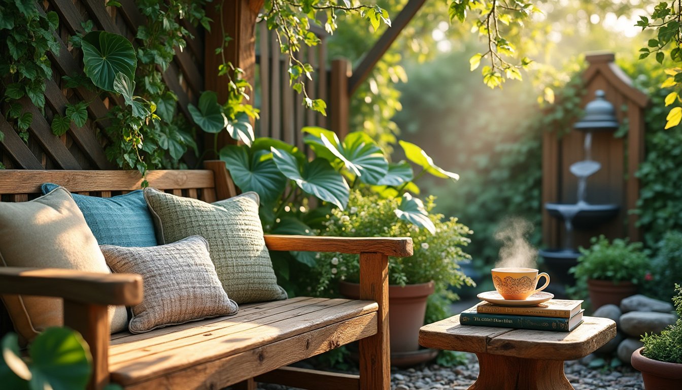 Comment créer un coin détente dans un petit jardin ?