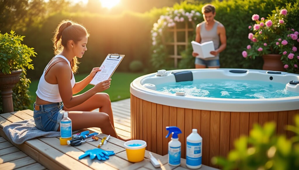 découvrez notre guide complet pour l’entretien d’un jacuzzi. apprenez les meilleures pratiques pour garder votre bain à remous en parfait état, des conseils sur le nettoyage, la filtration, l'équilibre de l'eau et la maintenance régulière. profitez pleinement de votre jacuzzi tout en assurant sa durabilité et votre sécurité.