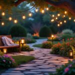 Meilleures solutions pour éclairer un jardin sans électricité