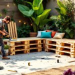 Comment construire une banquette d’angle pour terrasse en palettes : le guide complet
