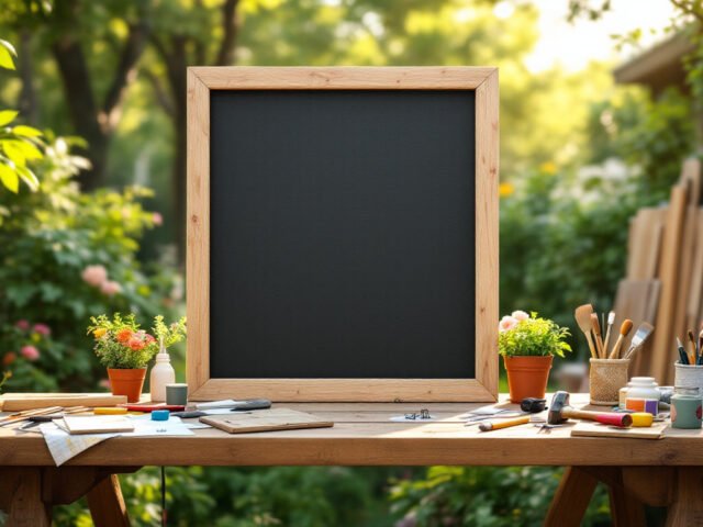 Comment fabriquer un panneau d’affichage ou ardoise de jardin : le guide complet pour un projet DIY réussi