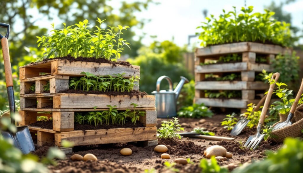 découvrez notre guide complet sur la création d'une tour à pommes de terre en palettes. apprenez étape par étape à réussir votre jardin avec cette méthode innovante et écologique. transformez votre espace extérieur en un véritable potager productif !