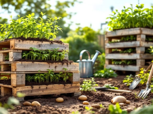 Comment faire une tour à pommes de terre en palettes : le guide complet pour réussir votre jardin