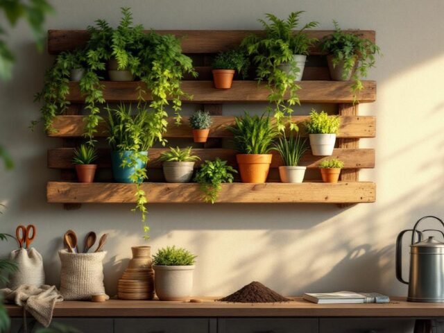 Comment transformer une palette en tableau végétal décoratif : le guide complet