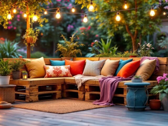 Aménager un coin détente original avec des palettes recyclées