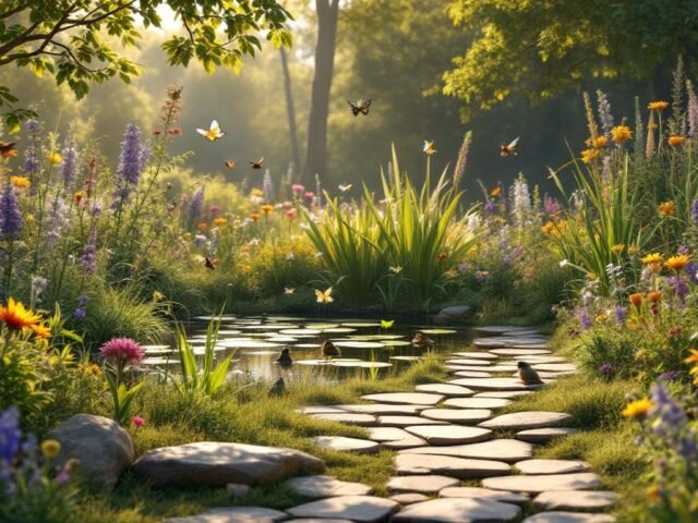 Aménager un jardin sauvage pour favoriser la biodiversité locale