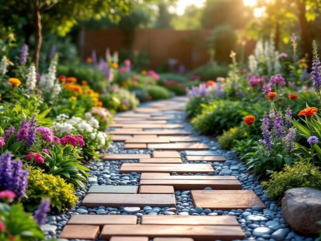 Aménager une allée de jardin avec des matériaux recyclés : idées et conseils pratiques