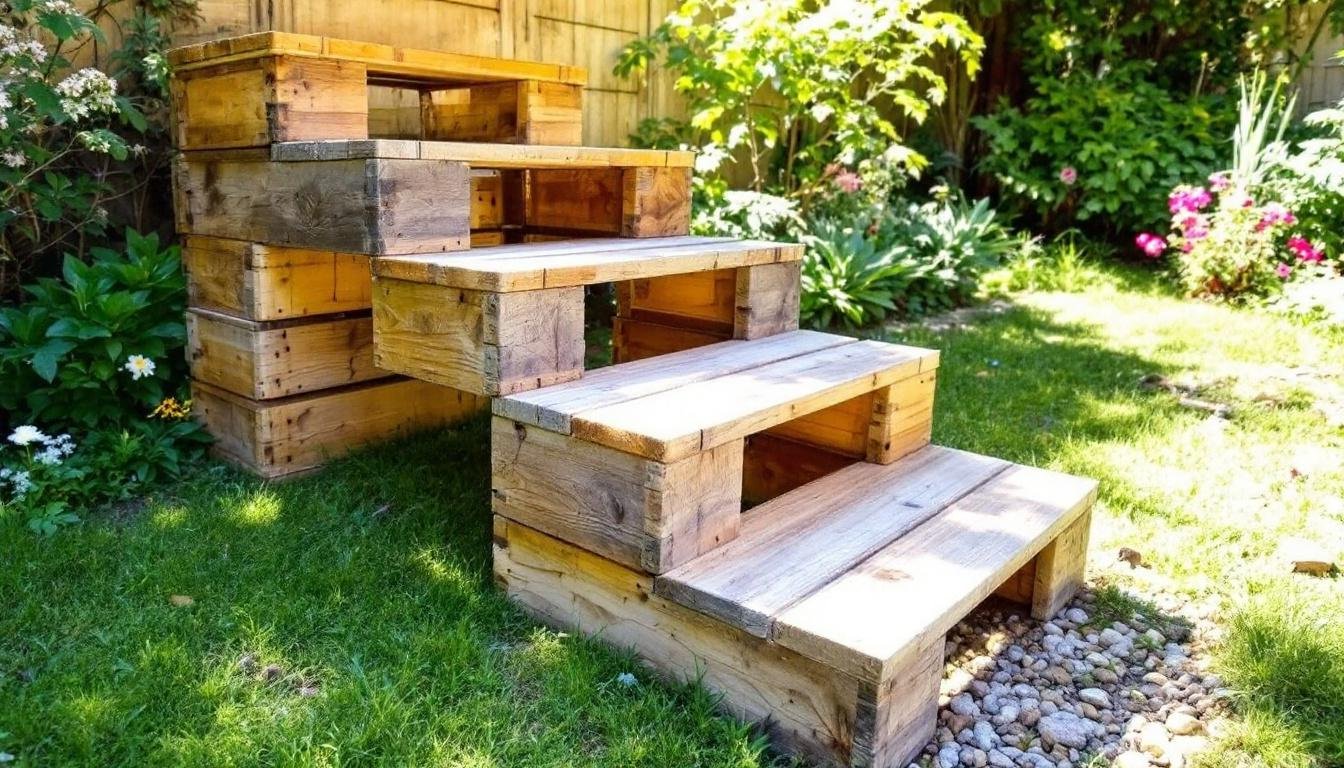 découvrez notre guide complet pour construire un escalier en palettes pour terrasse. suivez nos conseils pratiques, étapes détaillées et astuces de bricolage pour réussir votre projet et embellir votre extérieur!