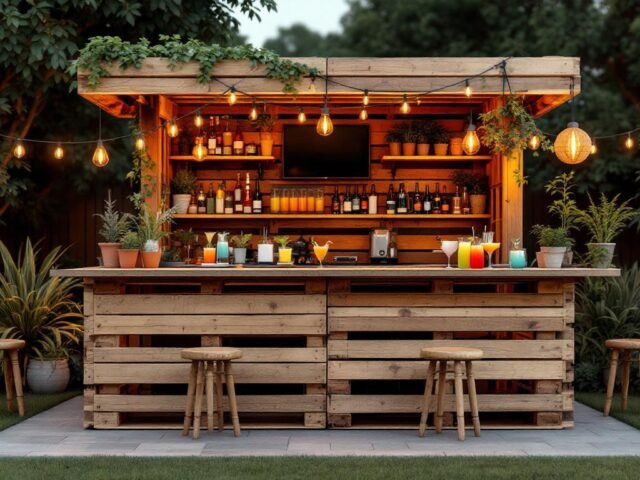 Comment fabriquer un bar d’extérieur avec des palettes : le guide complet pour des soirées réussies