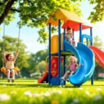 Comment fabriquer une aire de jeux avec toboggan et balançoire : le guide complet pour créer un espace ludique