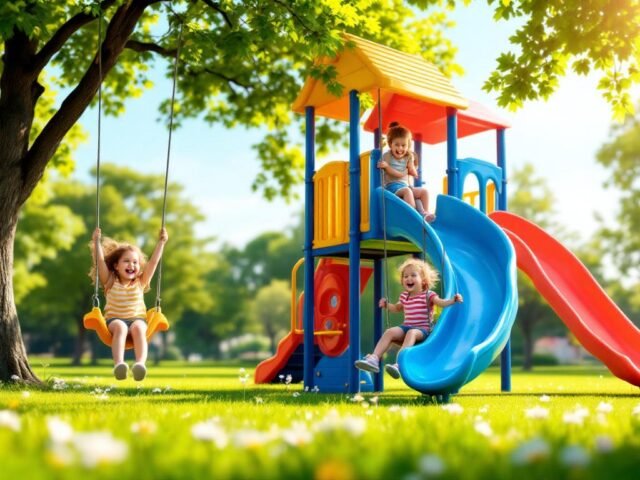 Comment fabriquer une aire de jeux avec toboggan et balançoire : le guide complet pour créer un espace ludique