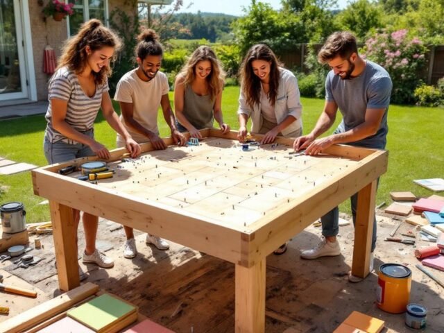 Comment fabriquer une table de jeux d’extérieur : le guide complet pour créer votre espace de divertissement