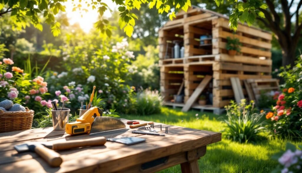découvrez comment construire un abri de jardin ou une remise pratique en utilisant des palettes. ce guide complet vous accompagne à chaque étape, de la conception à la réalisation, pour optimiser votre espace extérieur tout en ajoutant une touche créative à votre jardin.