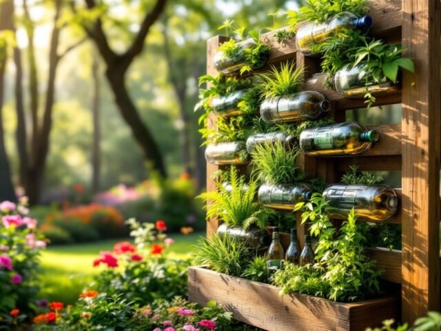 Créer un mur végétal extérieur avec des bouteilles en plastique : astuces et conseils pratiques