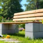 Fabriquer un banc de jardin avec des parpaings et des planches : guide pratique
