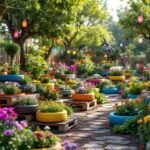 Décorer son jardin avec des objets recyclés : astuces créatives pour un espace écoresponsable
