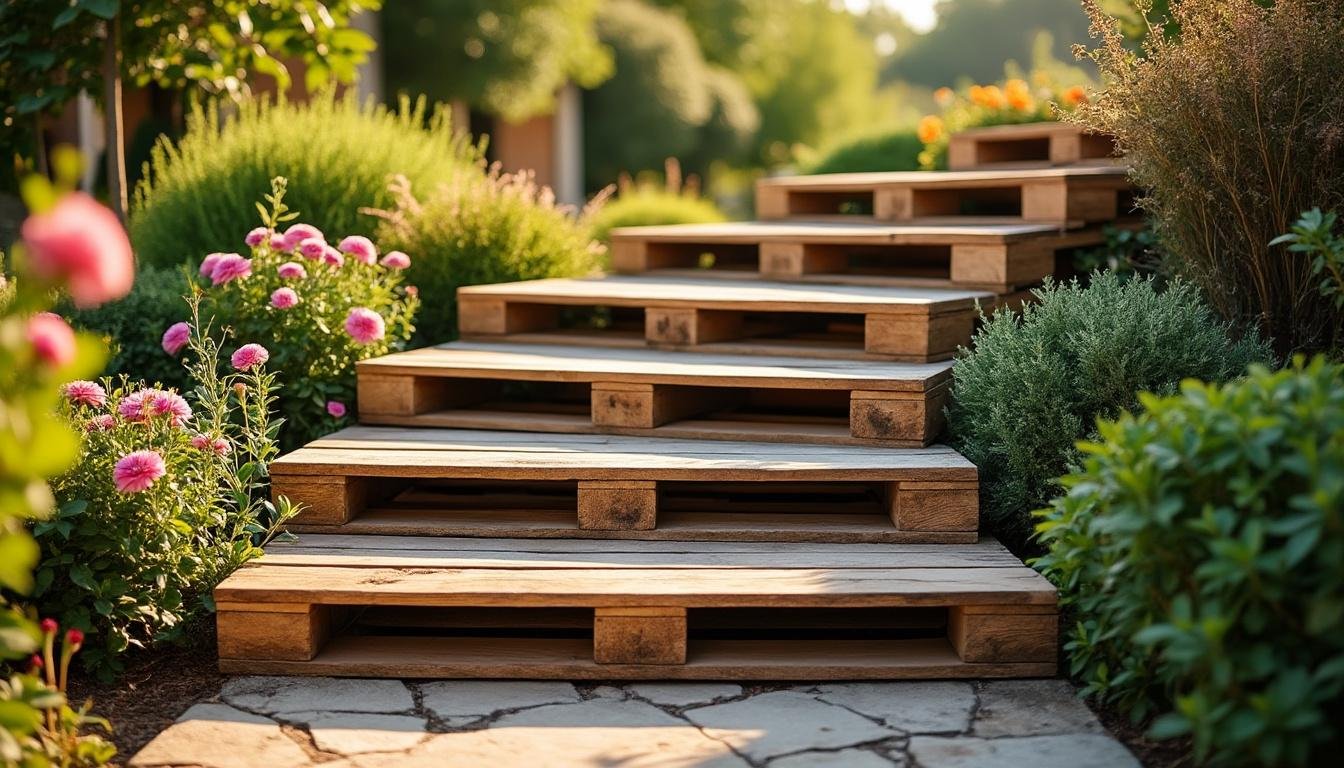 découvrez comment construire facilement un escalier en palettes pour votre terrasse grâce à notre guide complet : étapes détaillées, conseils pratiques et astuces pour un résultat solide, économique et esthétique.