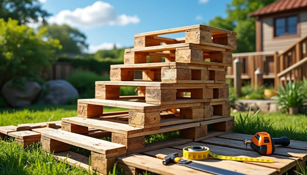 découvrez comment construire facilement un escalier en palettes pour votre terrasse avec notre guide complet : astuces, étapes détaillées, matériaux nécessaires et conseils pratiques pour un projet réussi et économique.