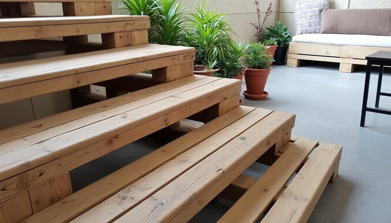 découvrez notre guide complet pour construire facilement un escalier en palettes pour votre terrasse. astuces, étapes détaillées et conseils pratiques pour un aménagement extérieur économique et original.