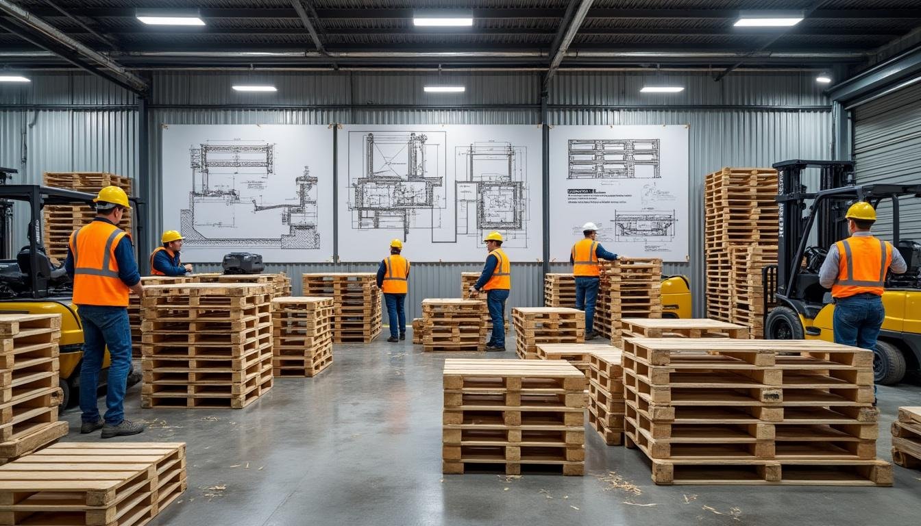découvrez tout ce qu’il faut savoir sur la fabrication de palettes sur mesure : les délais de production, les coûts à prévoir et les principales exigences techniques à respecter pour répondre à vos besoins logistiques.