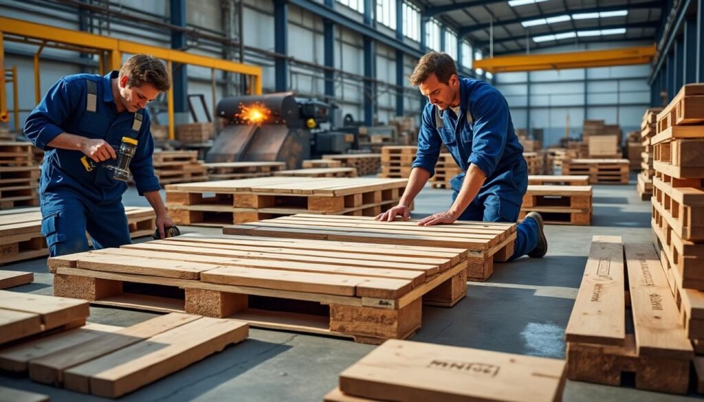 découvrez tout ce qu'il faut savoir sur la fabrication de palettes sur mesure : délais de production, estimation des coûts et exigences techniques essentielles pour répondre à vos besoins logistiques professionnels.