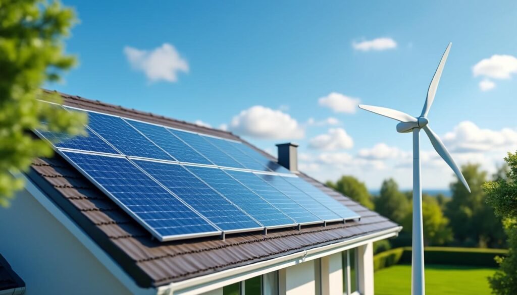 comparez la rentabilité et le retour sur investissement des panneaux solaires et des éoliennes domestiques pour choisir la meilleure solution d'énergie renouvelable adaptée à votre maison.