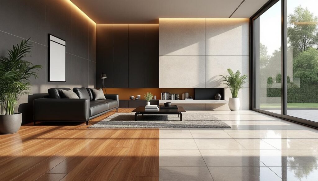 découvrez les avantages et inconvénients du carrelage et du parquet pour choisir le revêtement idéal de votre salon, alliant style, confort et praticité.