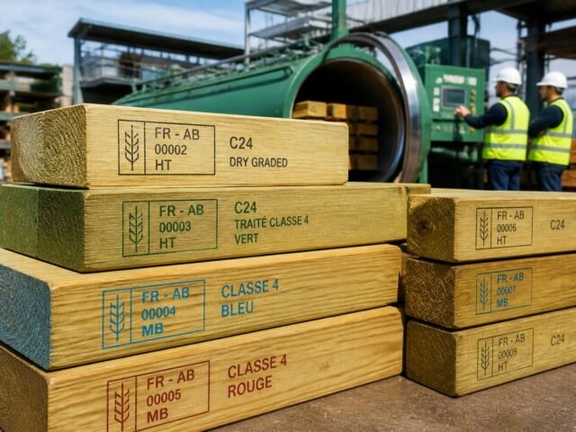 Marquage ht/mb : normes et exigences pour le bois traité