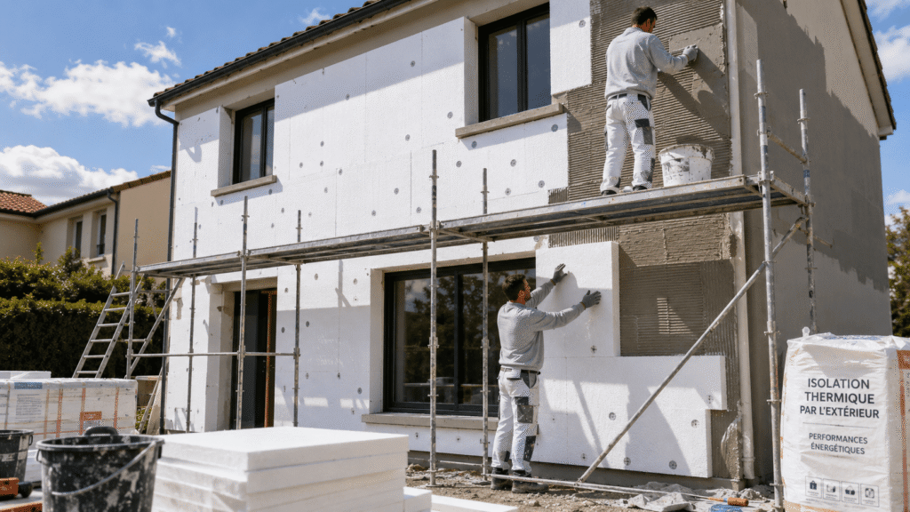 Isolation thermique par l’extérieur nécessitant une déclaration préalable